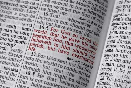Bible describes God's love in John 3:16 "For God so loved the world that He gave His only begotten Son...