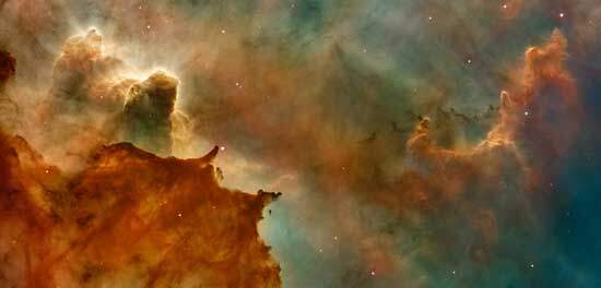  Interstellar cloud of dust, hydrogen, helium and other ionized gases as we ponder the question, "Where did God come from?"