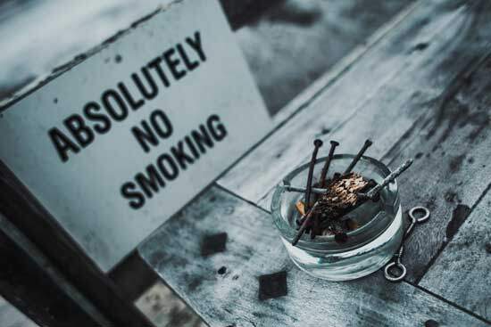 "Absolutely no smoking" as Adventists avoid tobacco, alcohol & drugs & stay away from coffee, tea and unhealthy soft drinks