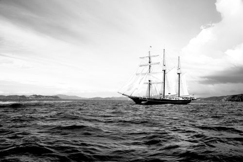 Historical British vessel like the one Joseph Bates sailed in his early life after prison.