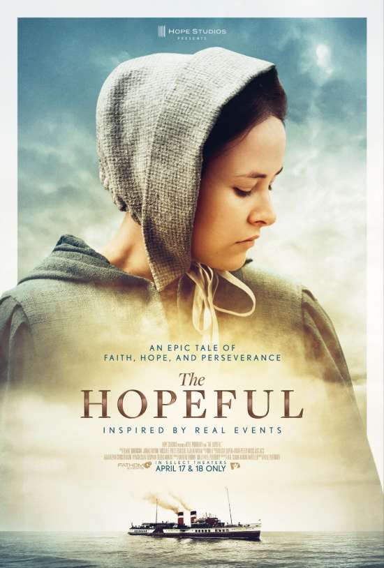 A movie poster of The Hopeful depicting early pioneers of the Adventist Church.