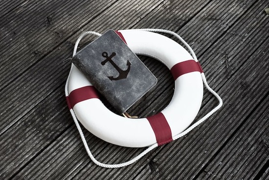 A life preserver with a Bible in it