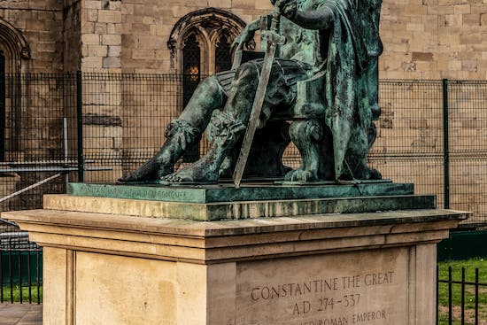 A statue of Constantine the Great