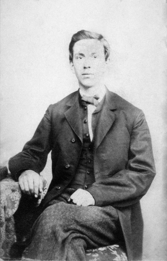 James Edson White as a young man in 1865