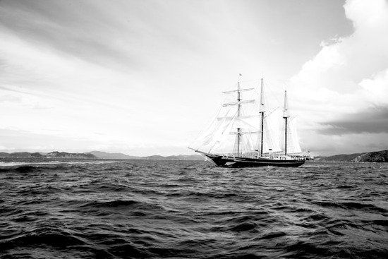 A ship, like the one Joseph Bates dreamed of sailing on